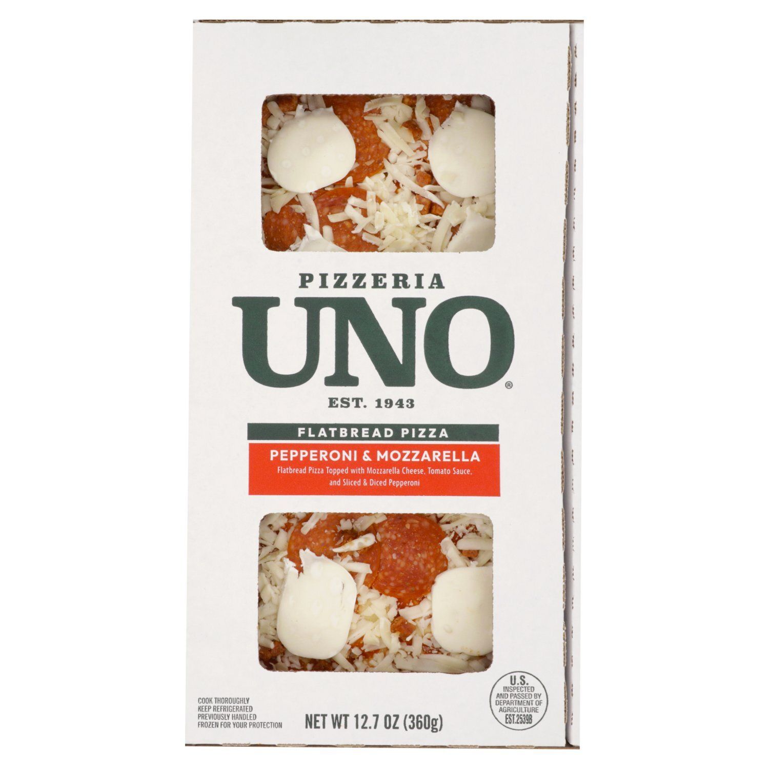 Pizzeria Uno Pepperoni &amp; Mozzarella Flatbread Pizza, 12.7 oz