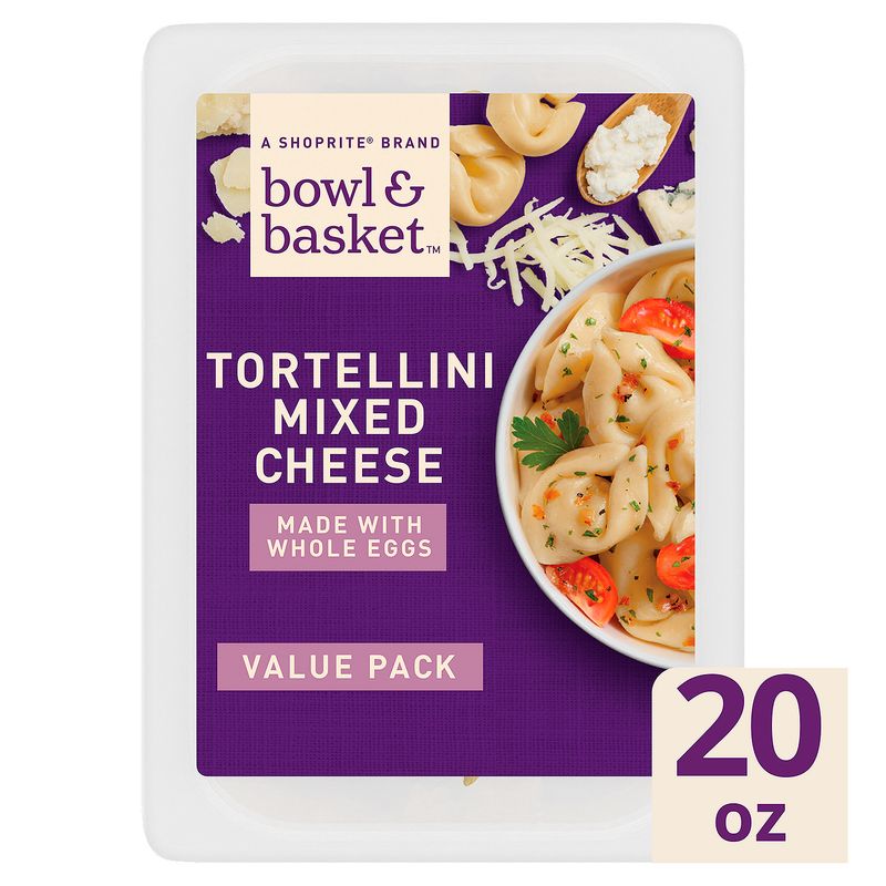 Bowl &amp; Basket Mixed Cheese Tortellini Pasta Value Pack, 20 oz