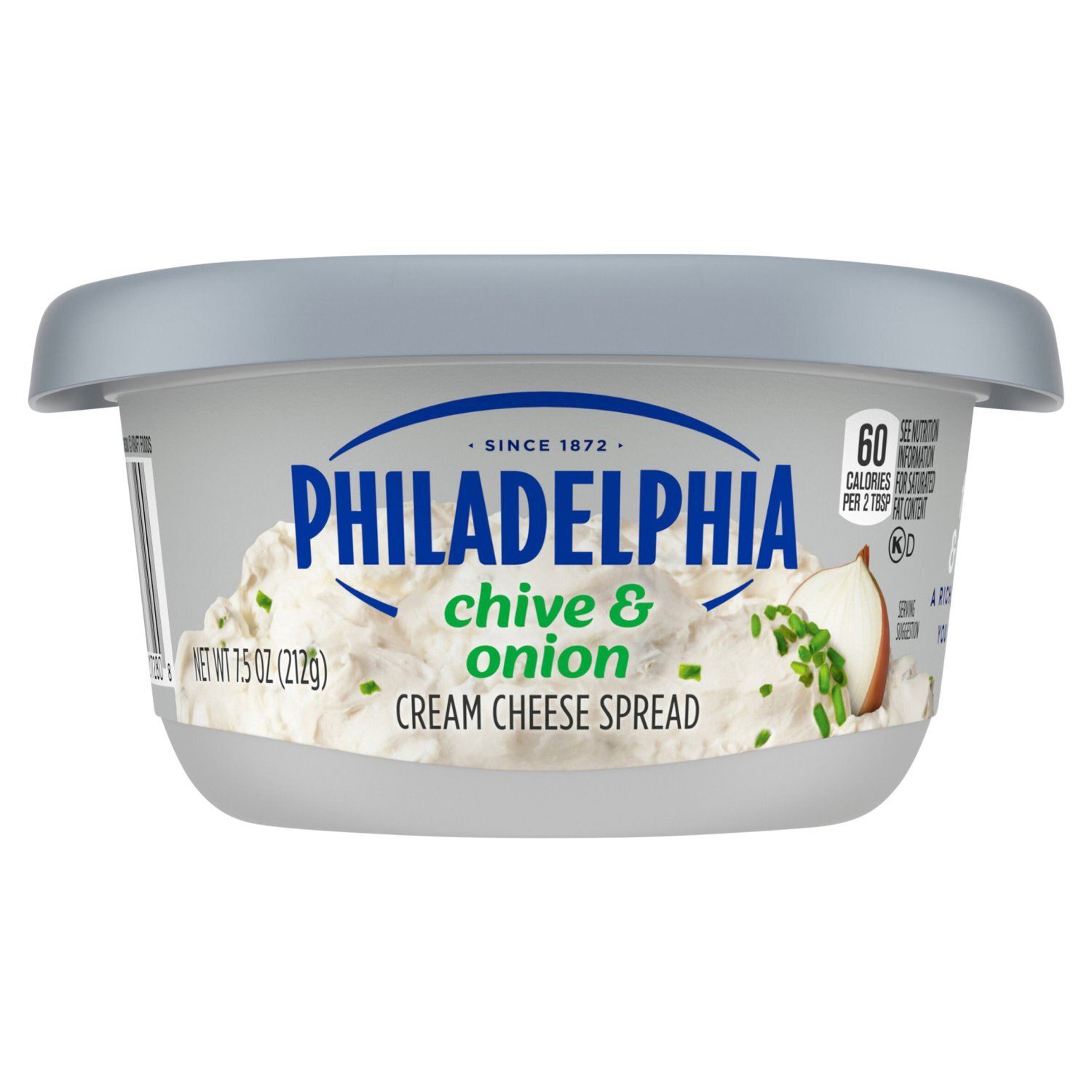 Philadelphia Chive &amp; Onion Cream Cheese Spread, 7.5 oz