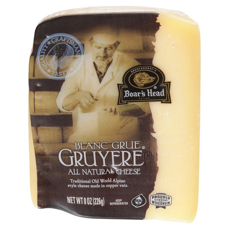 Boar&#39;s Head Blanc Grue Gruyere All Natural Cheese, 8 oz