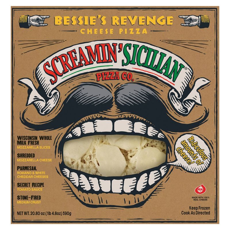 Screamin&#39; Sicilian Pizza Co. Bessie&#39;s Revenge Cheese Pizza, 20.80 oz