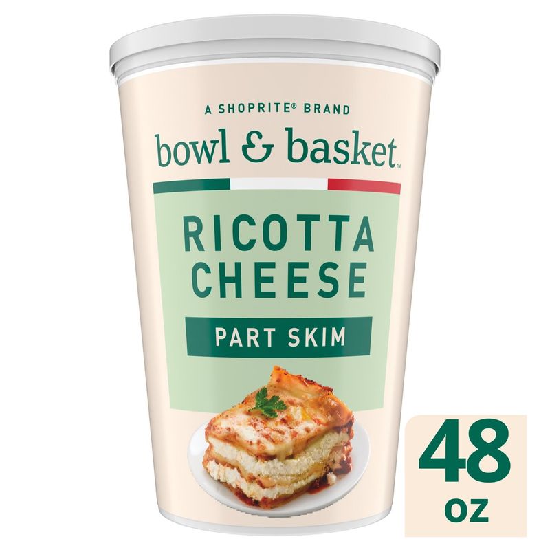 Bowl &amp; Basket Part Skim Ricotta Cheese, 48 oz