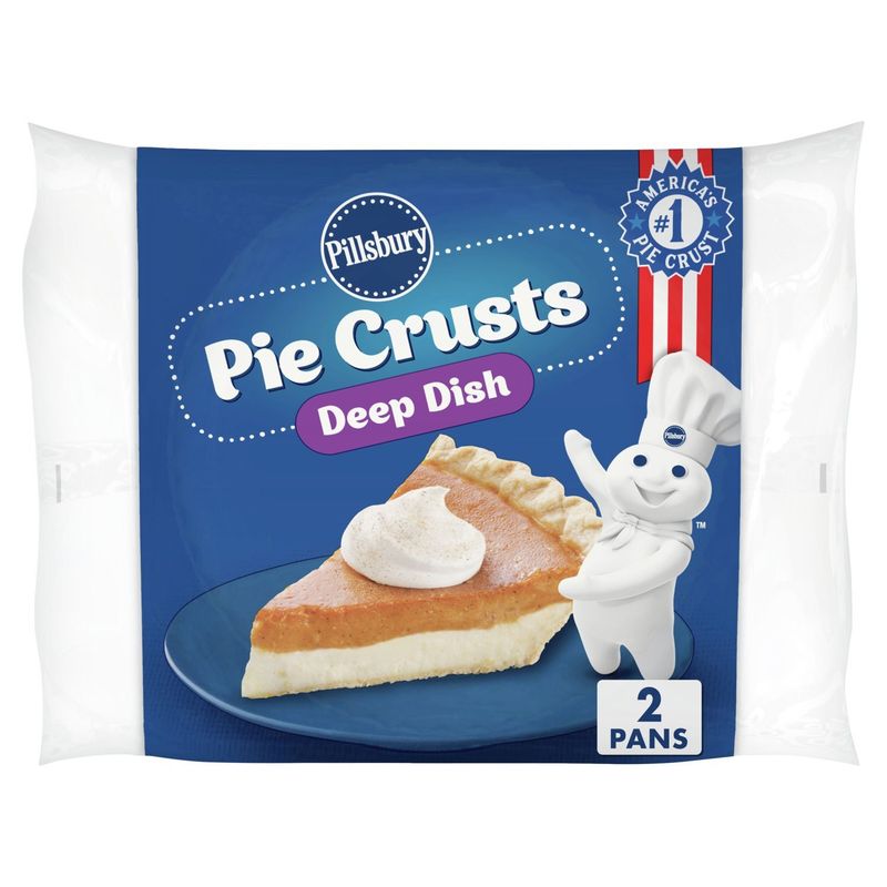 Pillsbury Deep Dish Pie Crusts &amp; Pans, 2 count, 12 oz
