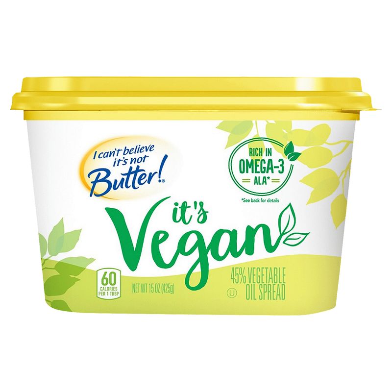 I Can&#39;t Believe It&#39;s Not Butter! It&#39;s Vegan 45% Vegetable Oil Spread, 15 oz