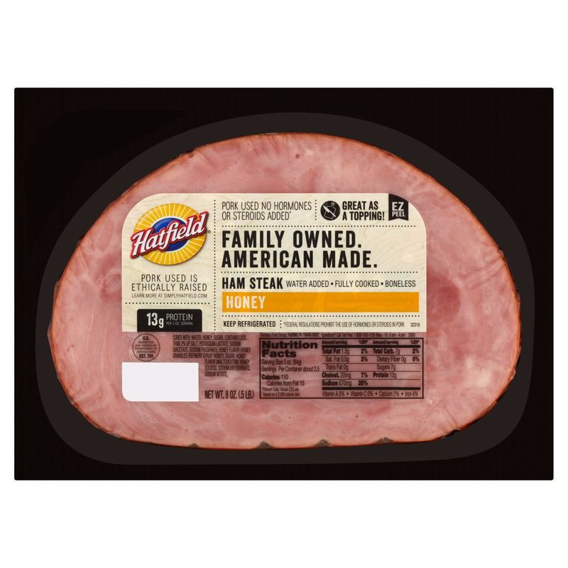 Hatfield Honey Ham Steak, 8 oz