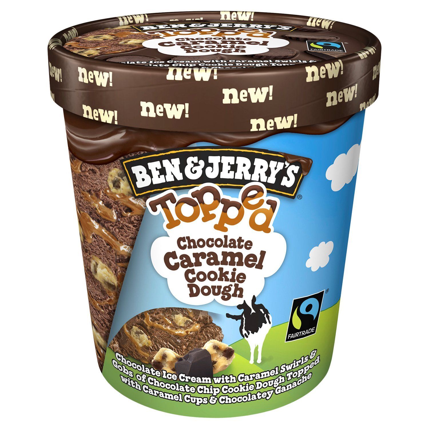 Ben &amp; Jerry&#39;s Ice Cream Chocolate Caramel Cookie Dough 15.2 fl oz