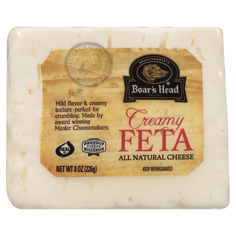 Boar&#39;s Head Creamy Feta All Natural Cheese, 8 oz