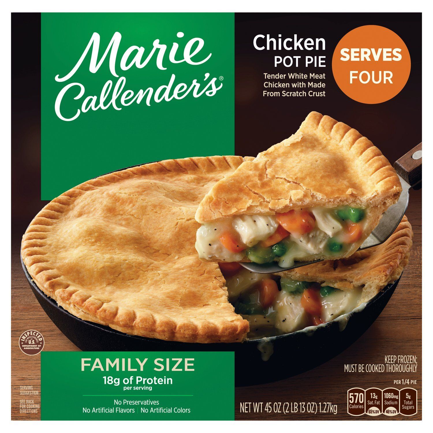 Marie Callender&#39;s Chicken Pot Pie Family Size, 45 oz