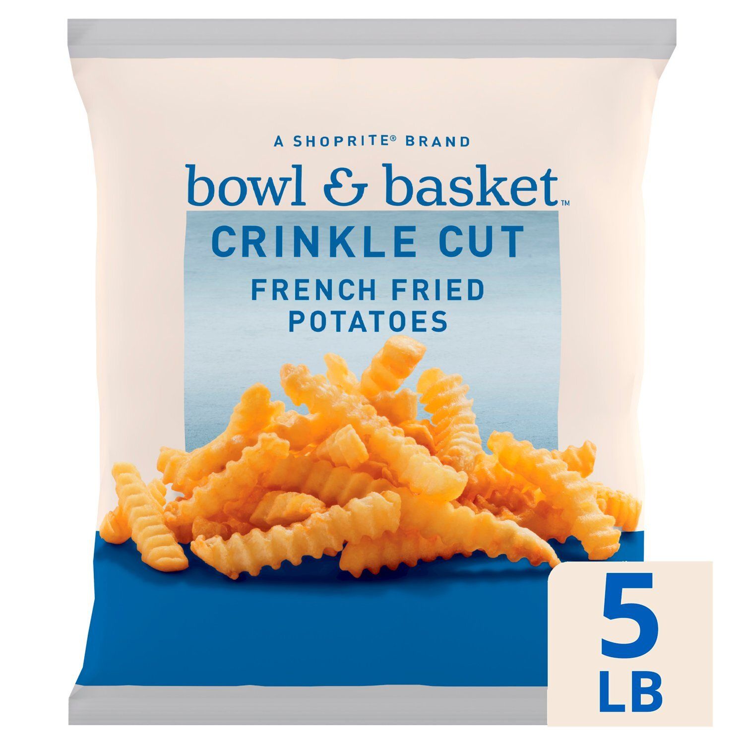 Bowl &amp; Basket Crinkle Cut French Fried Potatoes, 5 lb