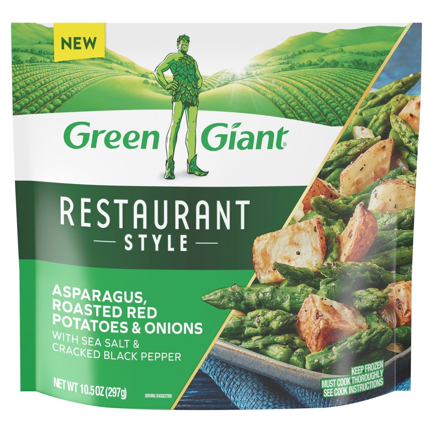 Green Giant Restaurant Style Asparagus, Roasted Red Potatoes &amp; Onions, 10.5 oz