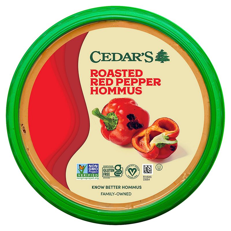 Cedar&#39;s Roasted Red Pepper Hommus, 8 oz