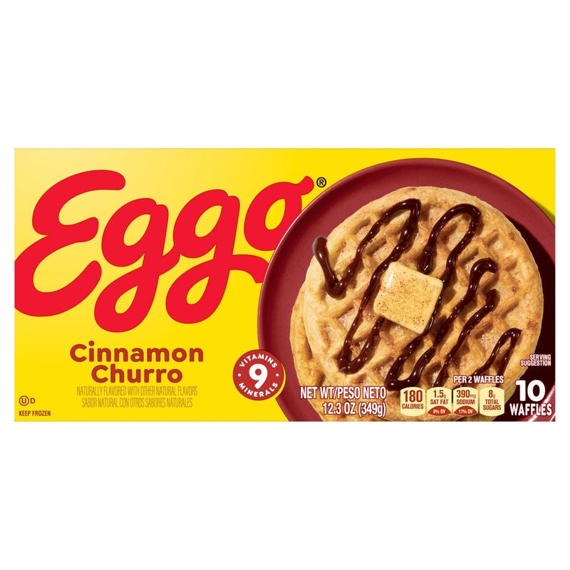 Eggo Cinnamon Churro Waffles, 10 count, 12.3 oz