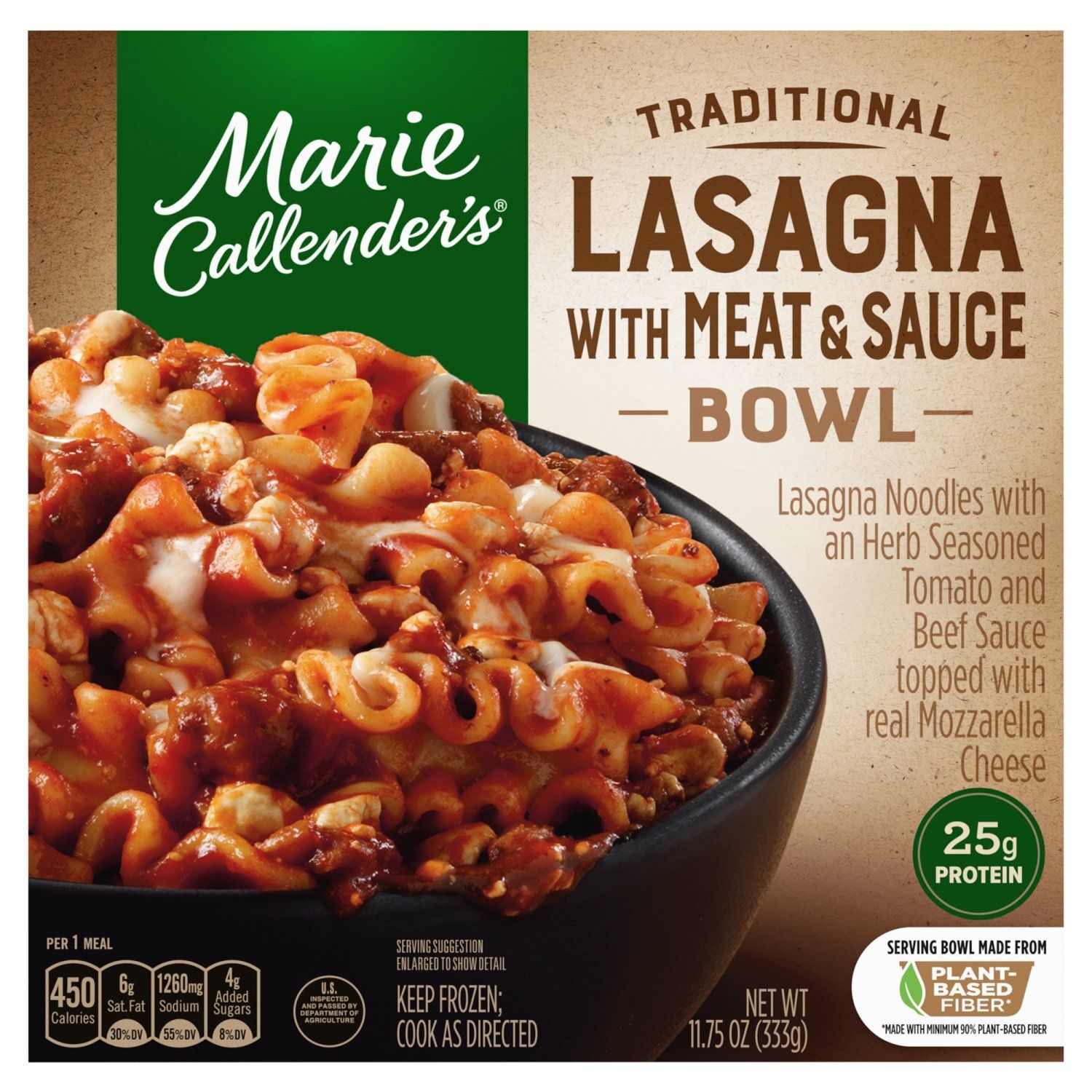 Marie Callender&#39;s Traditional Lasagna with Meat &amp; Sauce Bowl, 11.75 oz