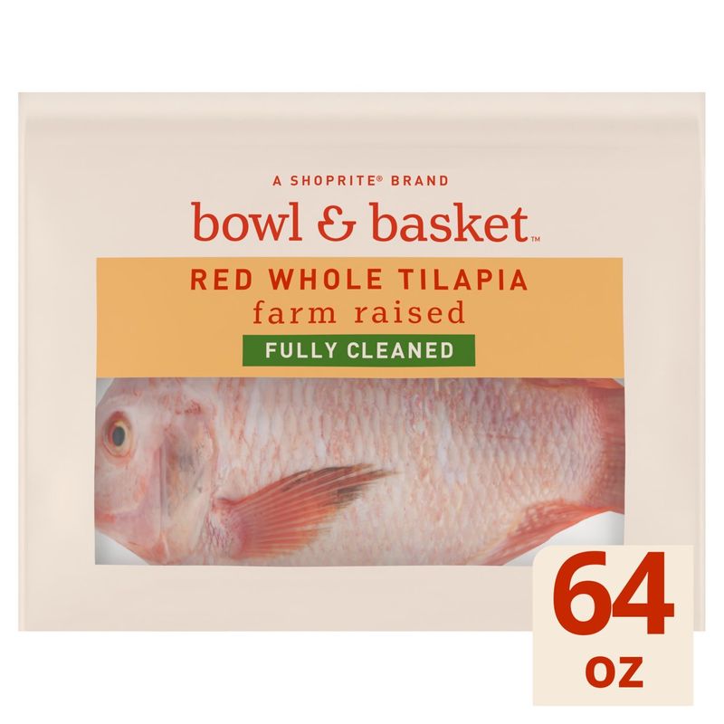 Bowl &amp; Basket Red Whole Tilapia, 64 oz