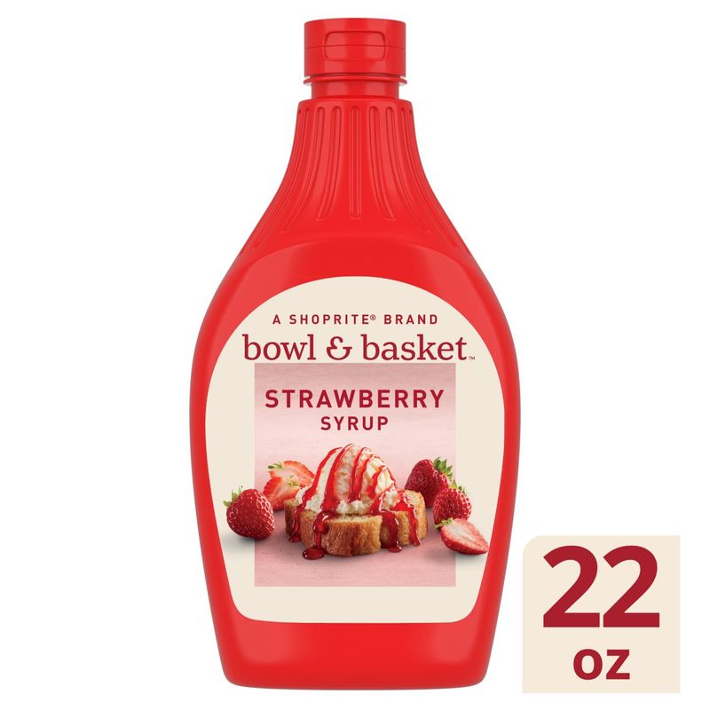 Bowl &amp; Basket Strawberry Syrup, 22 oz