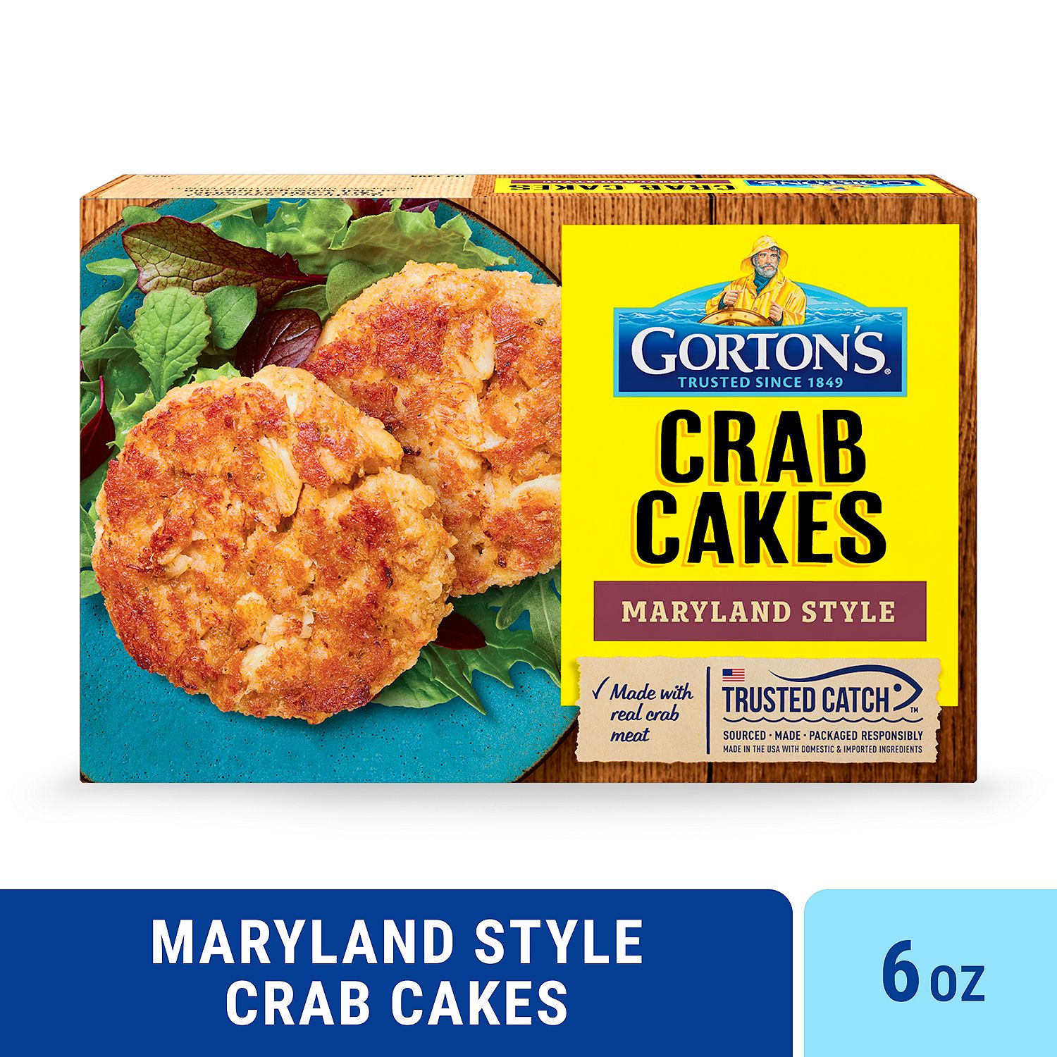 Gorton&#39;s Maryland Style Crab Cakes, 2 count, 6 oz