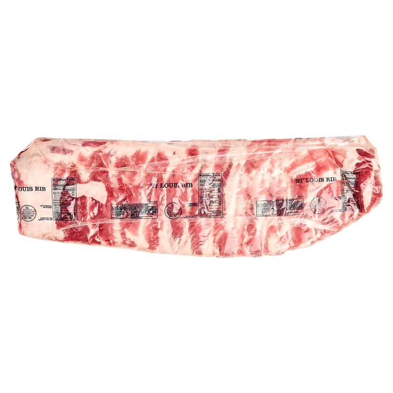 Fresh Pork St. Louis Style Spare Rib, Average Weight 3 lb Pack