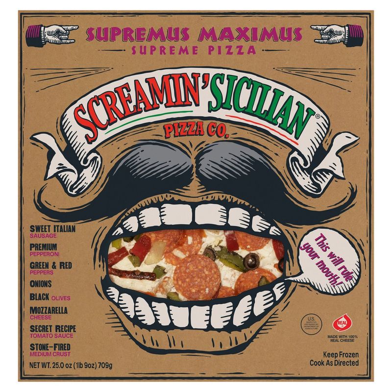 Screamin&#39; Sicilian Pizza Co. Supremus Maximus Supreme Pizza, 25.0 oz