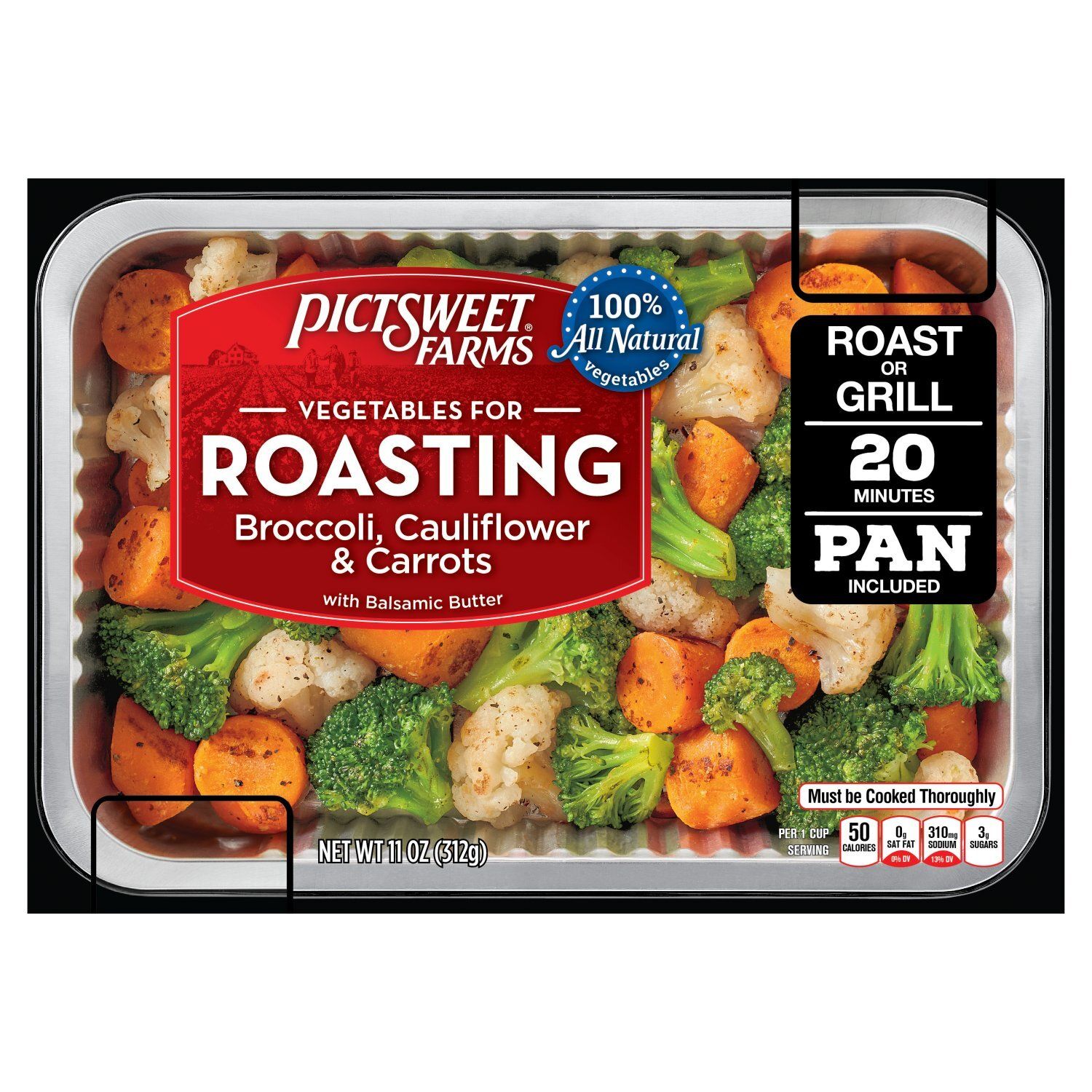 Pictsweet Farms Vegetables for Roasting Broccoli, Cauliflower &amp; Carrots, 11 oz