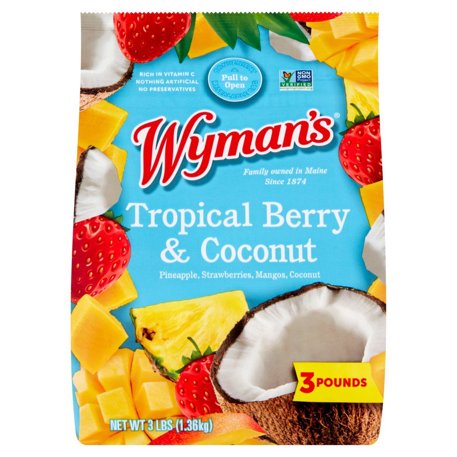 Wyman&#39;s Tropical Berry &amp; Coconut, 3 lbs