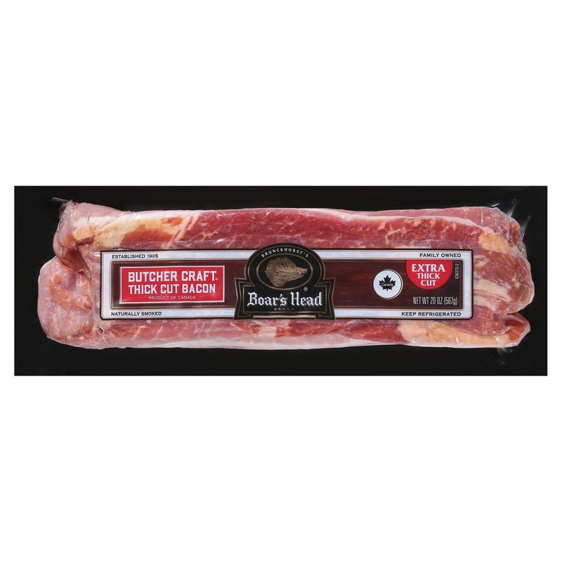 Boar&#39;s Head Butcher Craft Extra Thick Cut Bacon 20 oz
