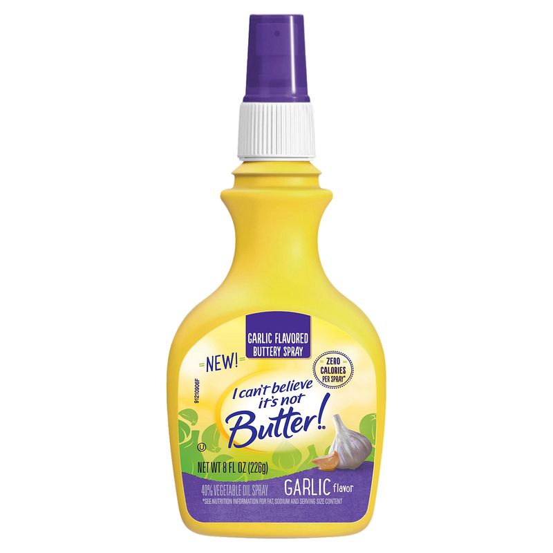 I Can&#39;t Believe It&#39;s Not Butter! Garlic Flavored Buttery Spray, 8 fl oz
