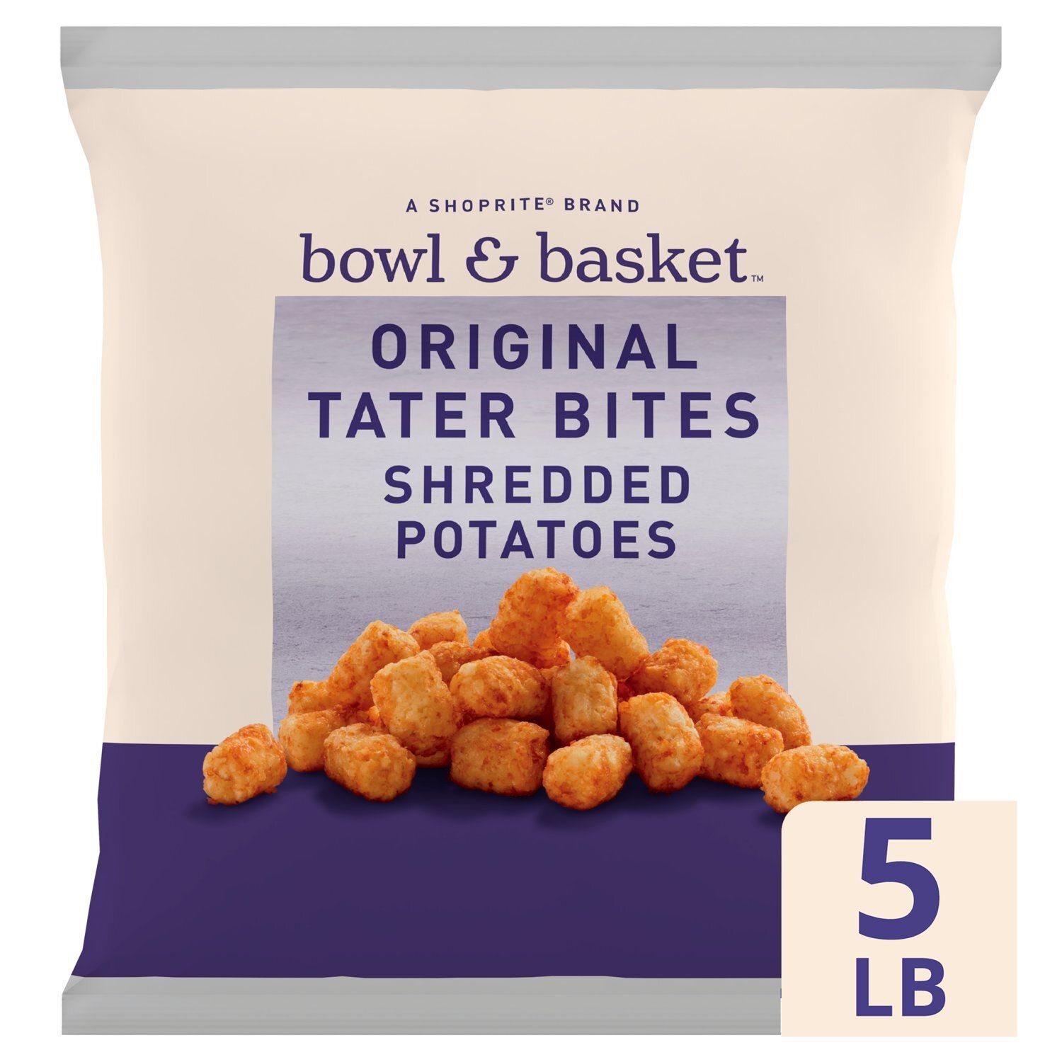 Bowl &amp; Basket Original Shredded Potatoes Tater Bites, 5 lb