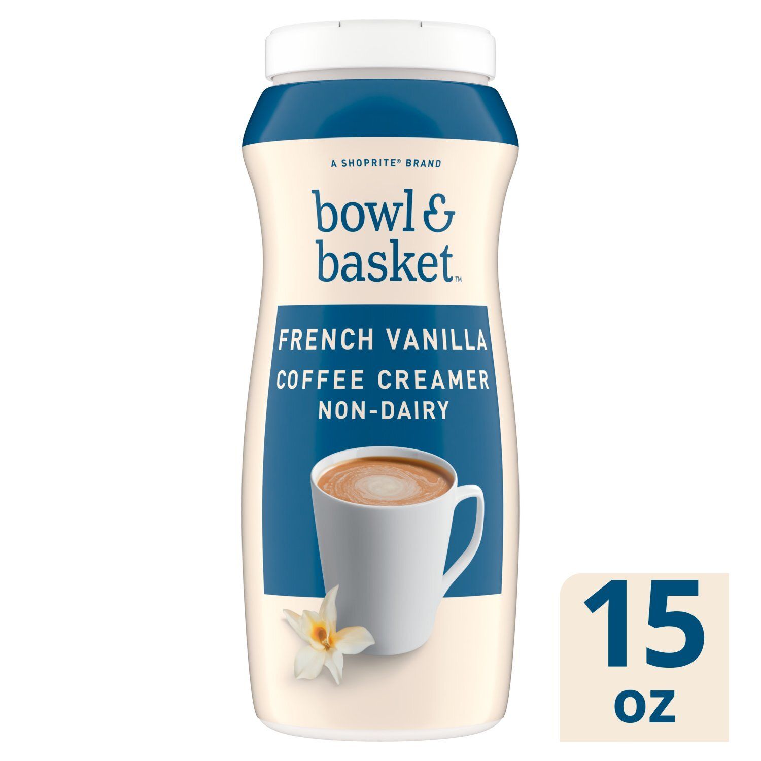 Bowl &amp; Basket French Vanilla Coffee Creamer Non-Dairy, 15 oz