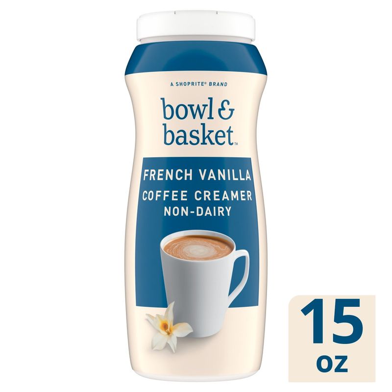Bowl &amp; Basket French Vanilla Coffee Creamer Non-Dairy, 15 oz