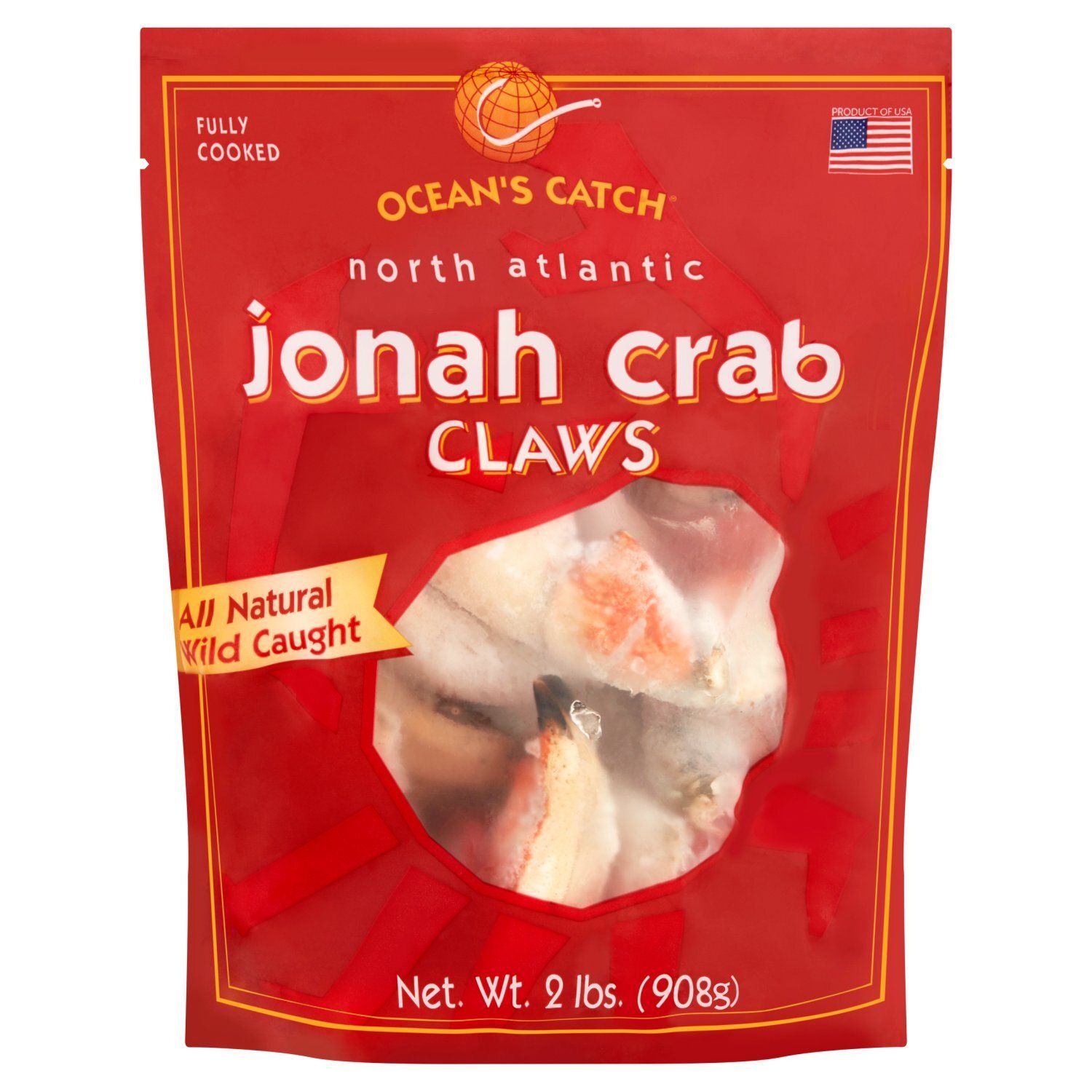 Ocean&#39;s Catch North Atlantic Jonah Crab Claws, 2 lbs