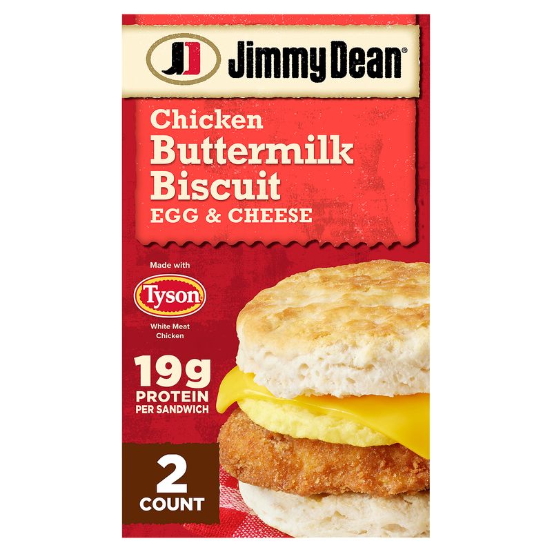 Jimmy Dean Chicken Buttermilk Biscuit Egg &amp; Cheese, 2 ct