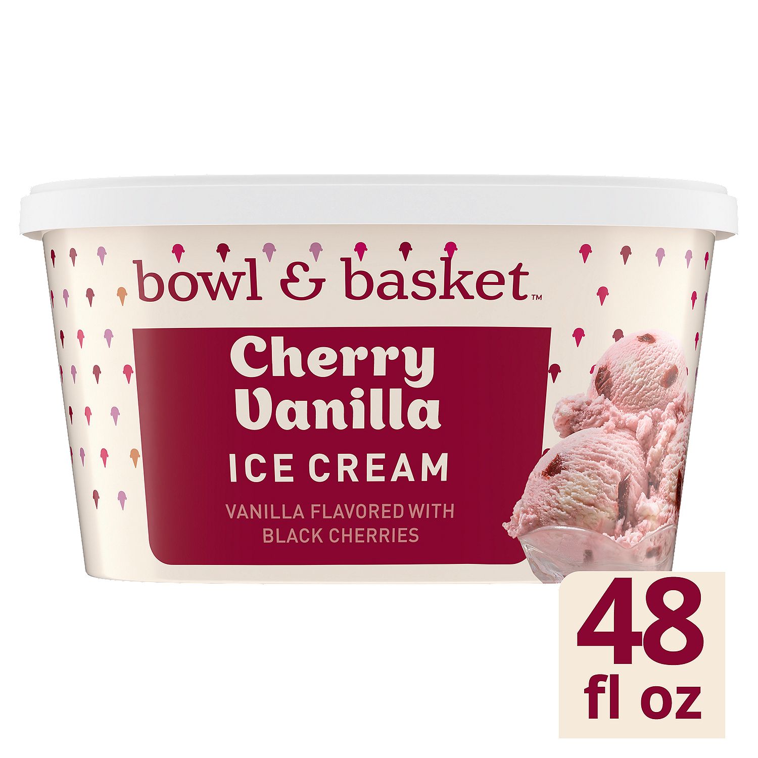 Bowl &amp; Basket Cherry Vanilla Ice Cream, 1.5 qt