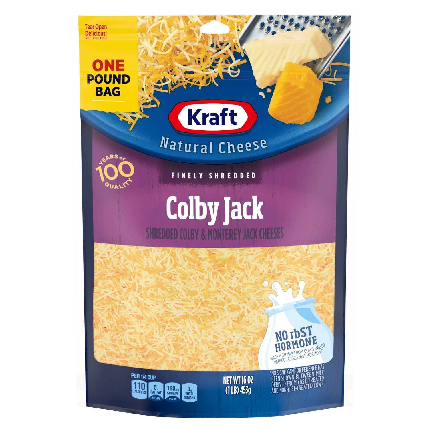 Kraft Finely Shredded Colby &amp; Monterey Jack Cheeses, 16 oz