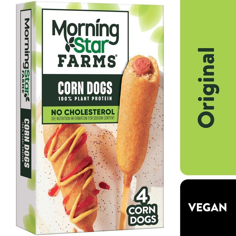 MorningStar Farms Vegan Corn Dogs, 4 count, 10 oz