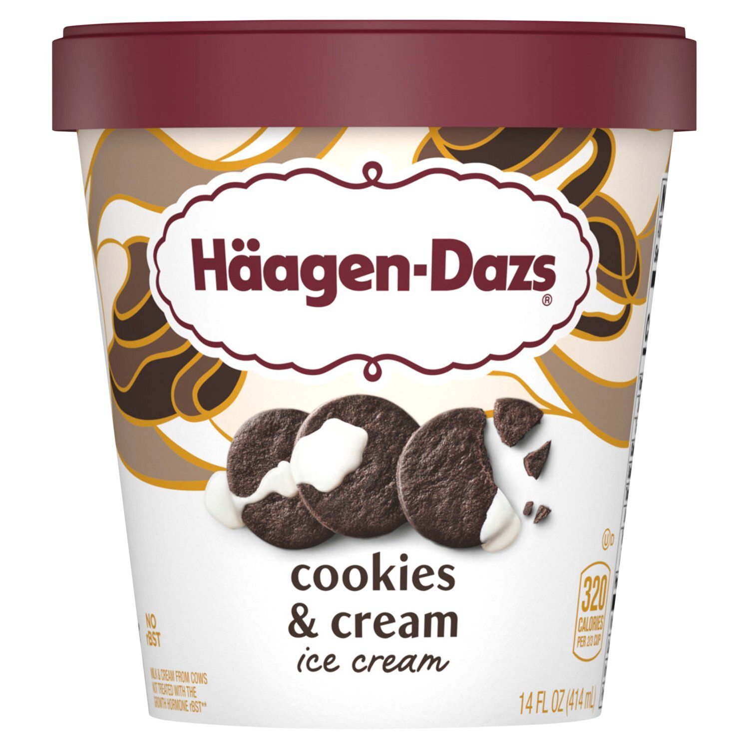 Häagen-Dazs Cookies &amp; Cream Ice Cream, 14 fl oz