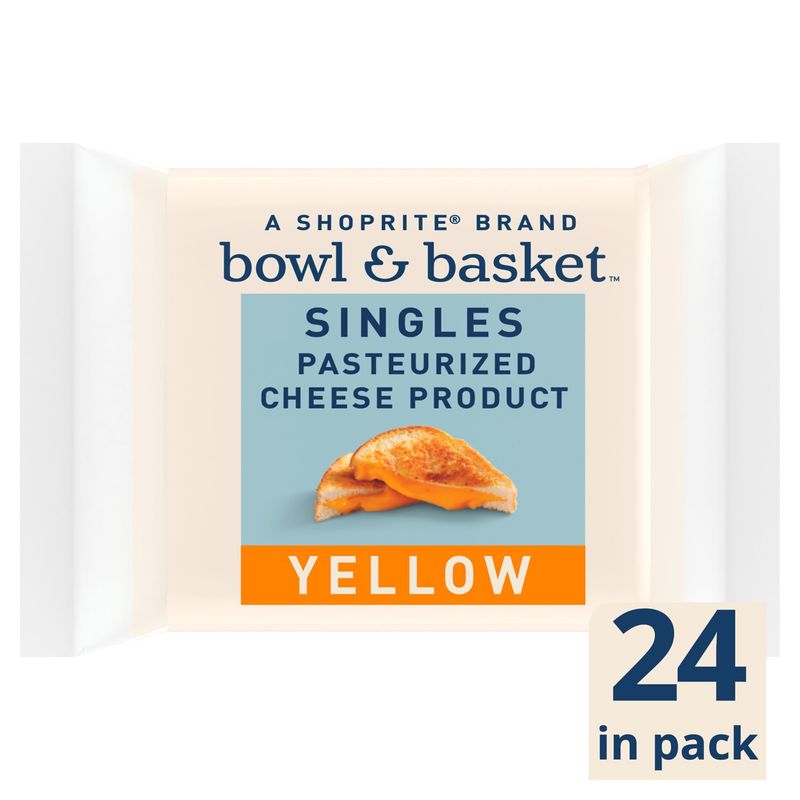 Bowl &amp; Basket Singles Yellow Cheese, 2/3 oz, 24 count