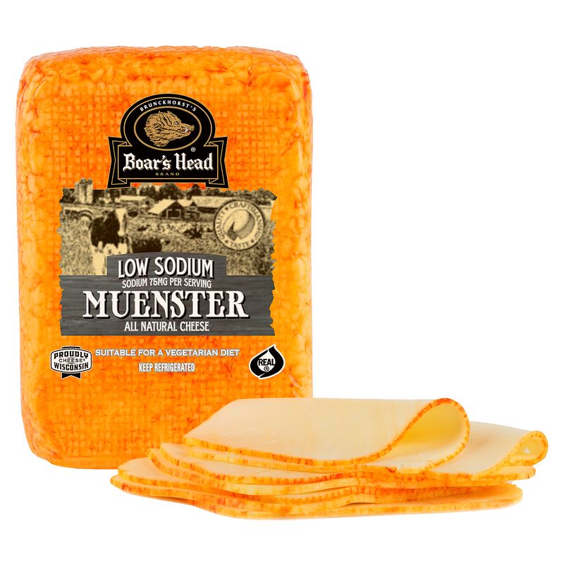 Boar&#39;s Head Low Sodium Muenster All Natural Cheese