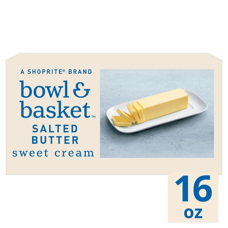 Bowl &amp; Basket Sweet Cream Salted Butter, 4 count, 16 oz