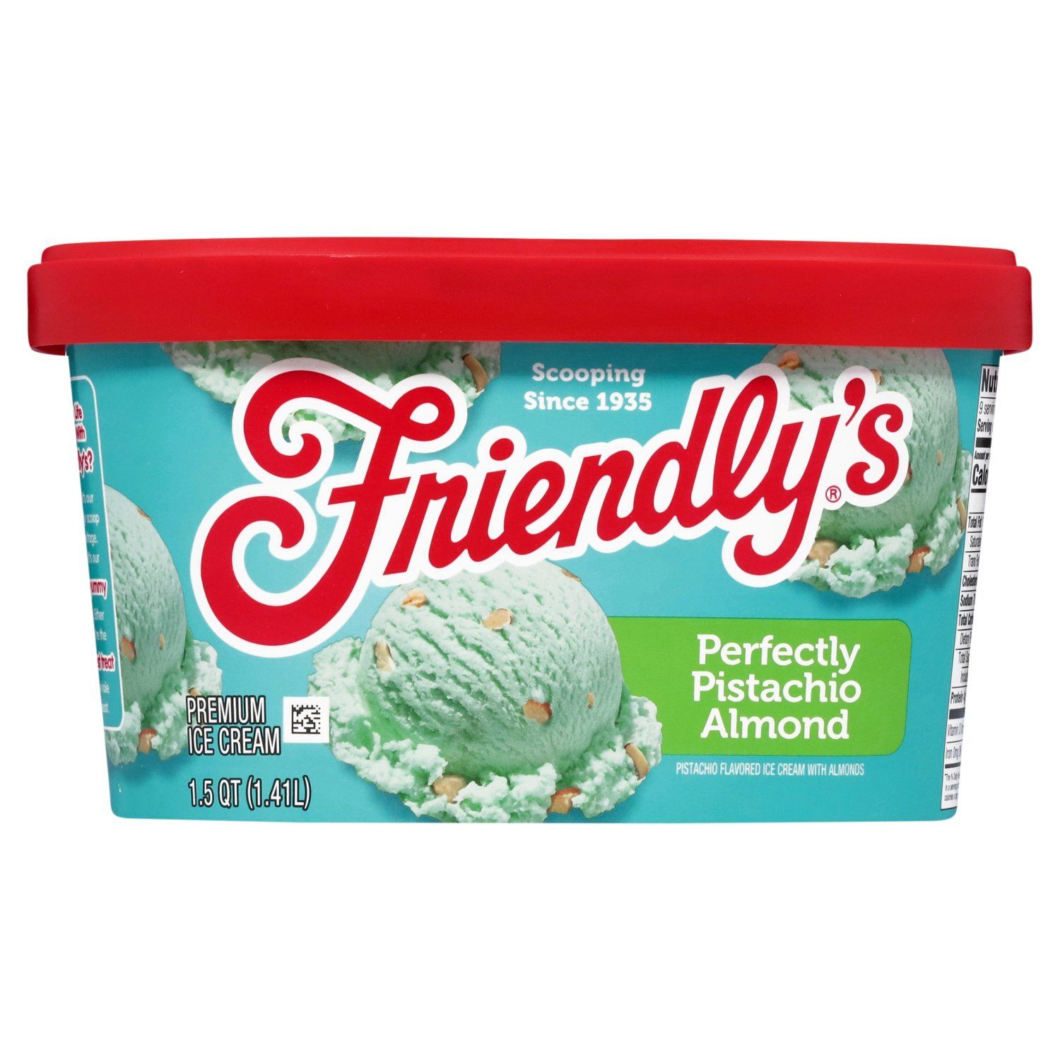 Friendly&#39;s Perfectly Pistachio Almond Premium Ice Cream, 1.5 qt