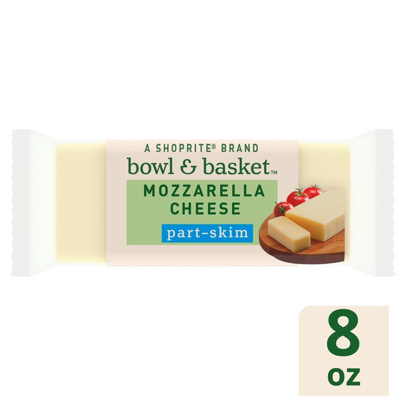 Bowl &amp; Basket Low-Moisture Part-Skim Mozzarella Cheese, 8 oz