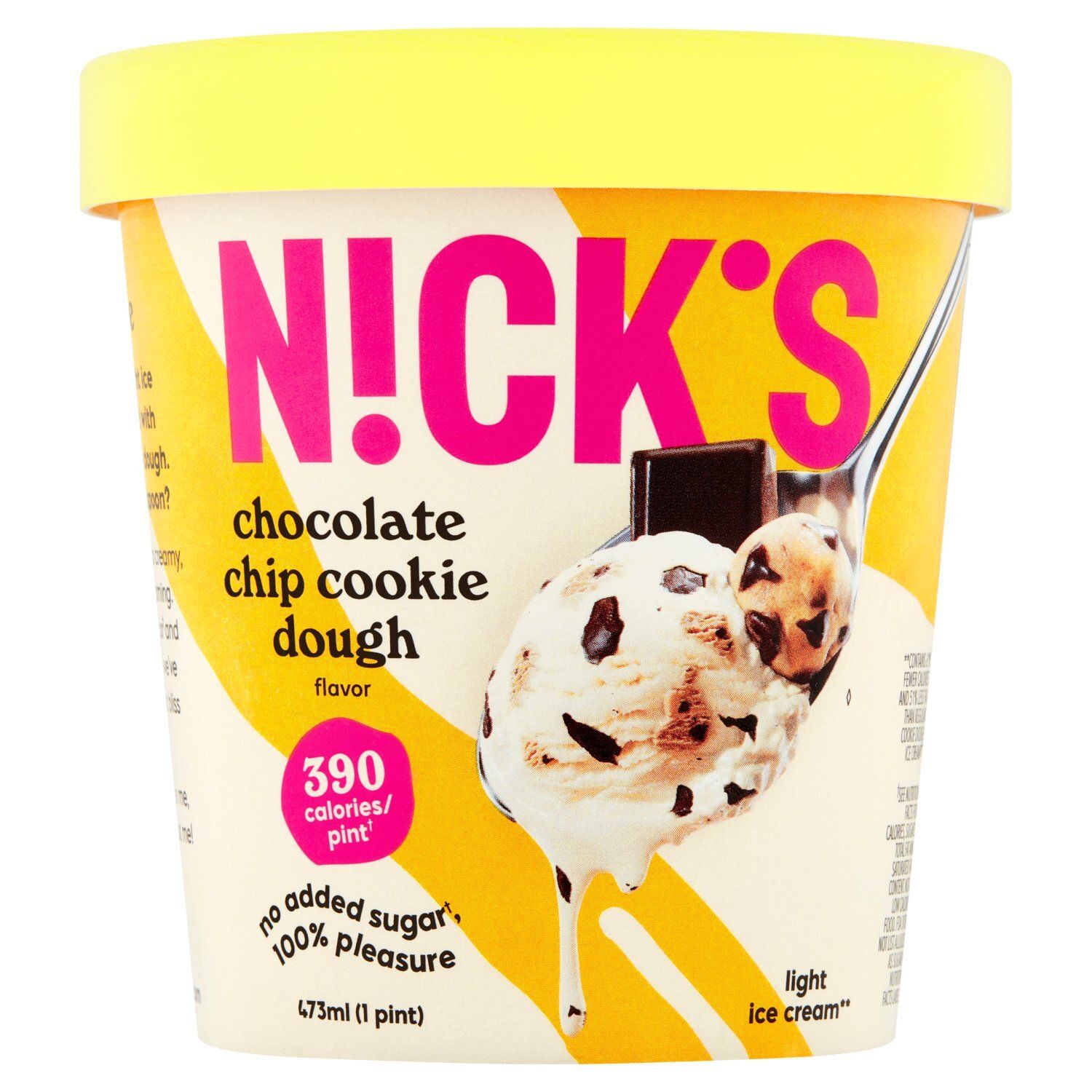 Nick&#39;s Chocolate Chip Cookie Dough Flavor Light Ice Cream, 1 pint