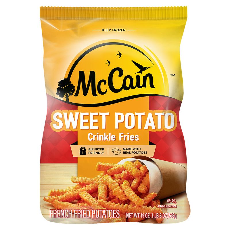 McCain Sweet Potato Crinkle Fries French Fried Potatoes, 19 oz