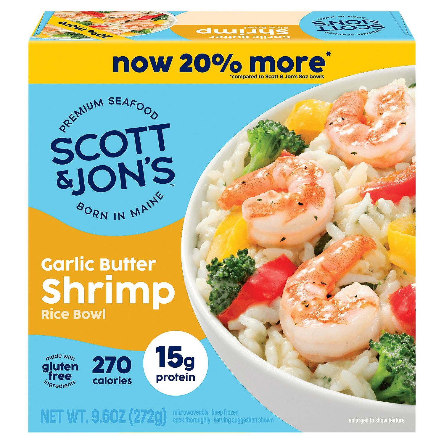 Scott &amp; Jon&#39;s Garlic Butter Shrimp Rice Bowl, 9.6 oz