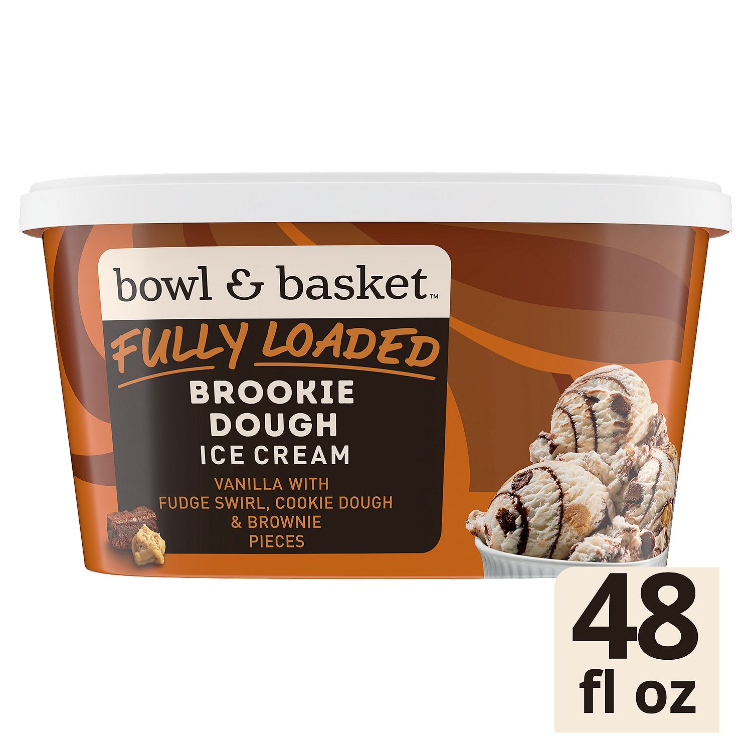 Bowl &amp; Basket Fully Loaded Brookie Dough Ice Cream, 1.5 qt