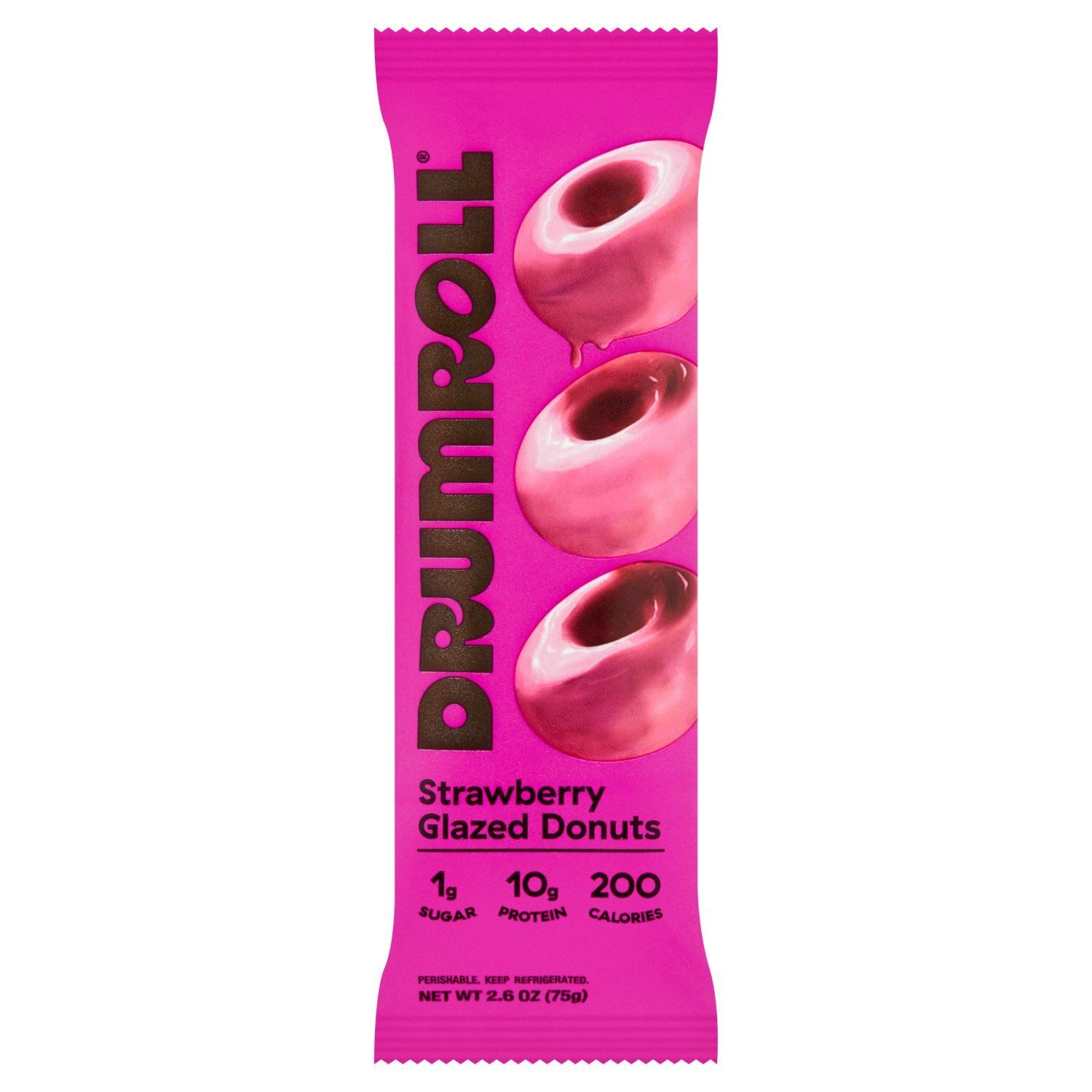 Drumroll Strawberry Glazed Donuts, 2.6 oz