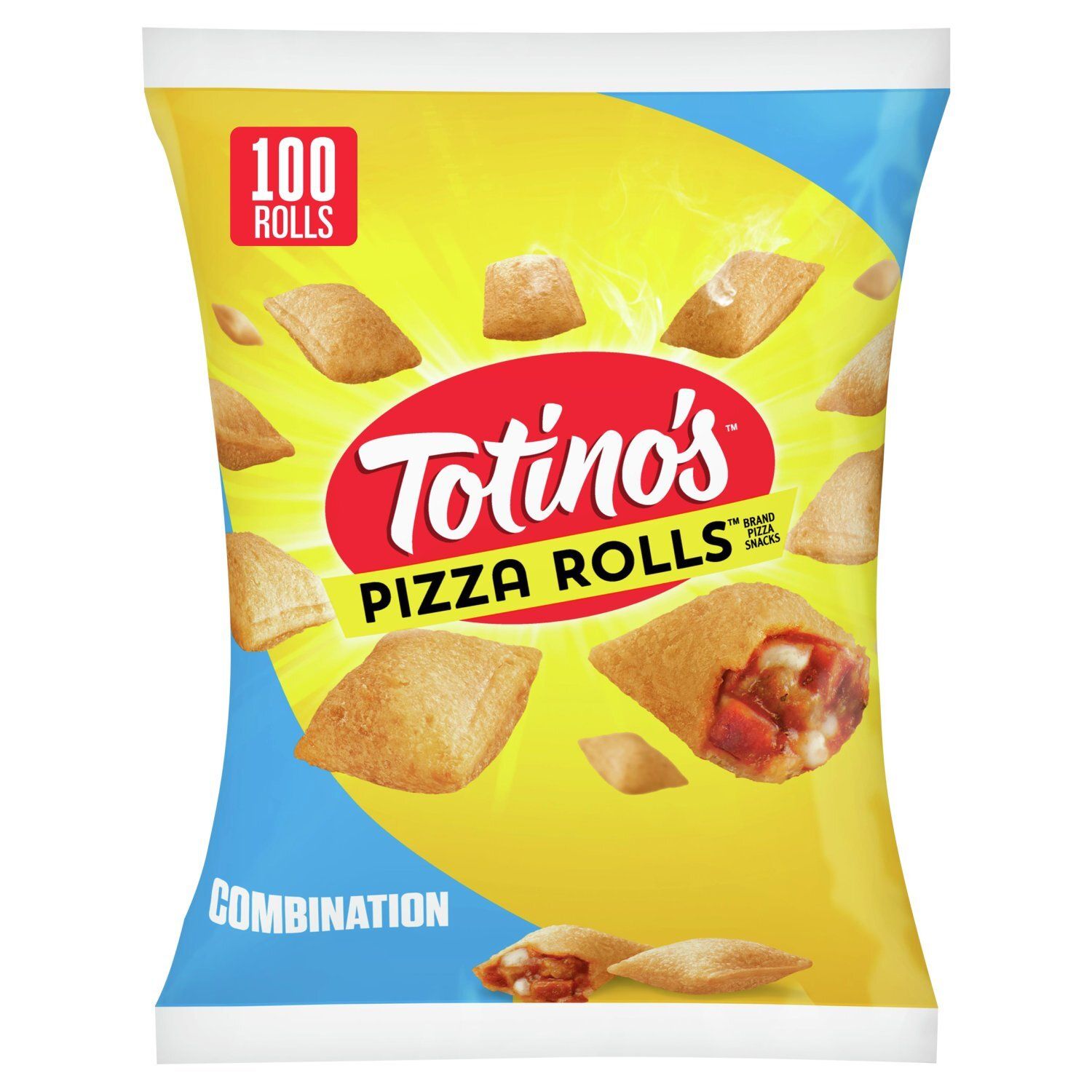 Totino&#39;s Pizza Rolls Combination Pizza Snacks, 100 count, 48.8 oz