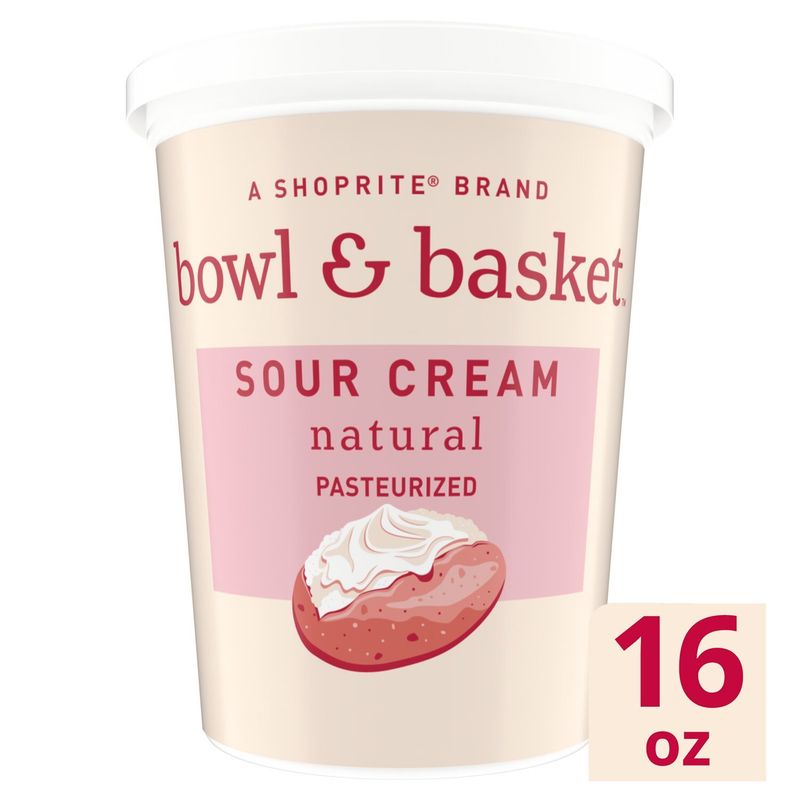 Bowl &amp; Basket Natural Sour Cream, 16 oz