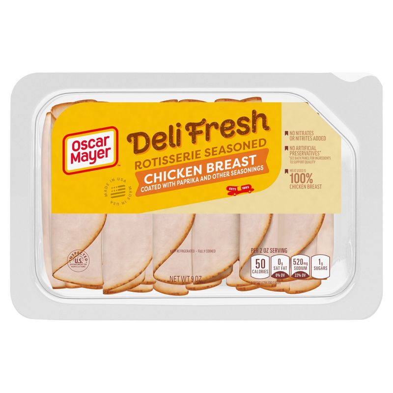 Oscar Mayer Deli Fresh Rotisserie Seasoned Chicken Breast, 9 oz