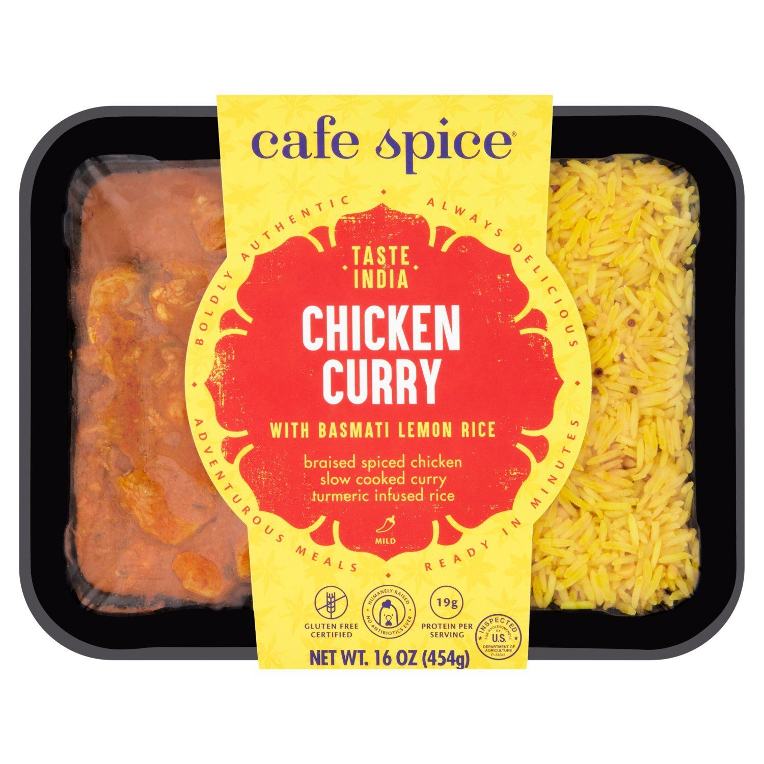 Cafe Spice Chicken Curry with Basmati Lemon Rice, 16 oz