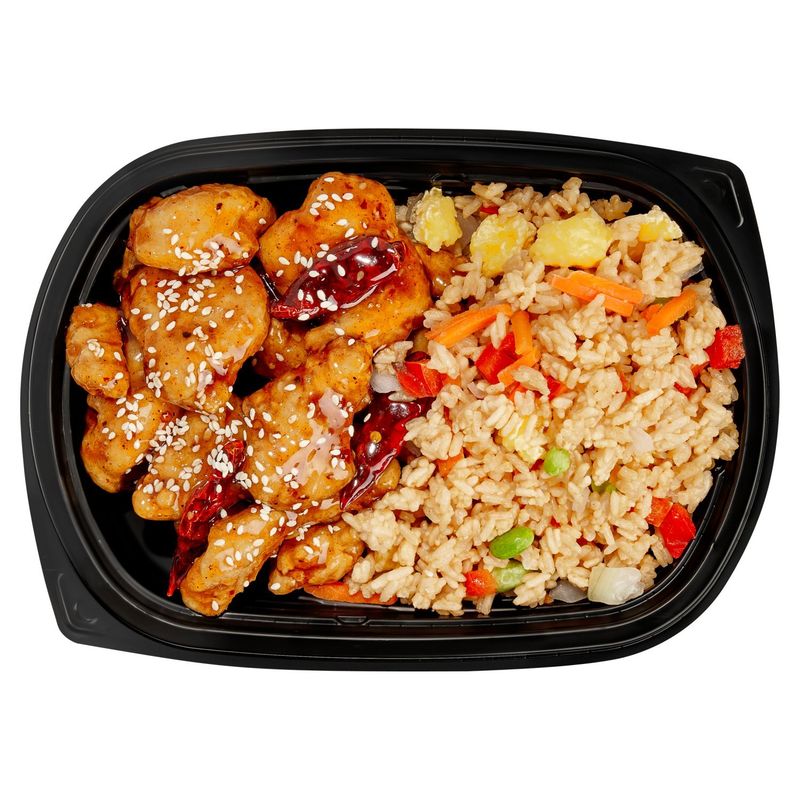 General Tso&#39;s Chicken &amp; Vegetable Fried Rice - Sold Cold